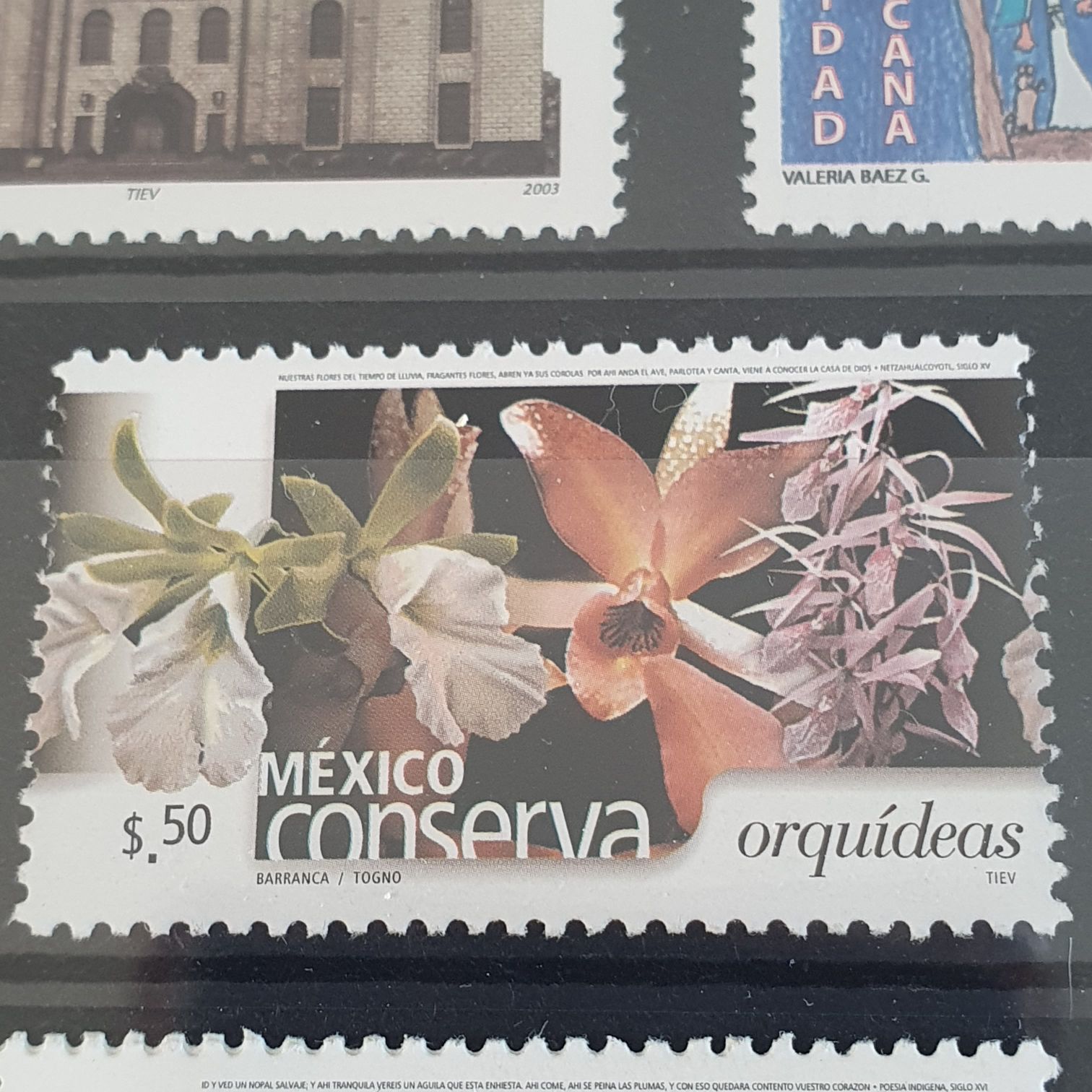 México Conserva Orquídeas  stamp collectible - Main Image 2