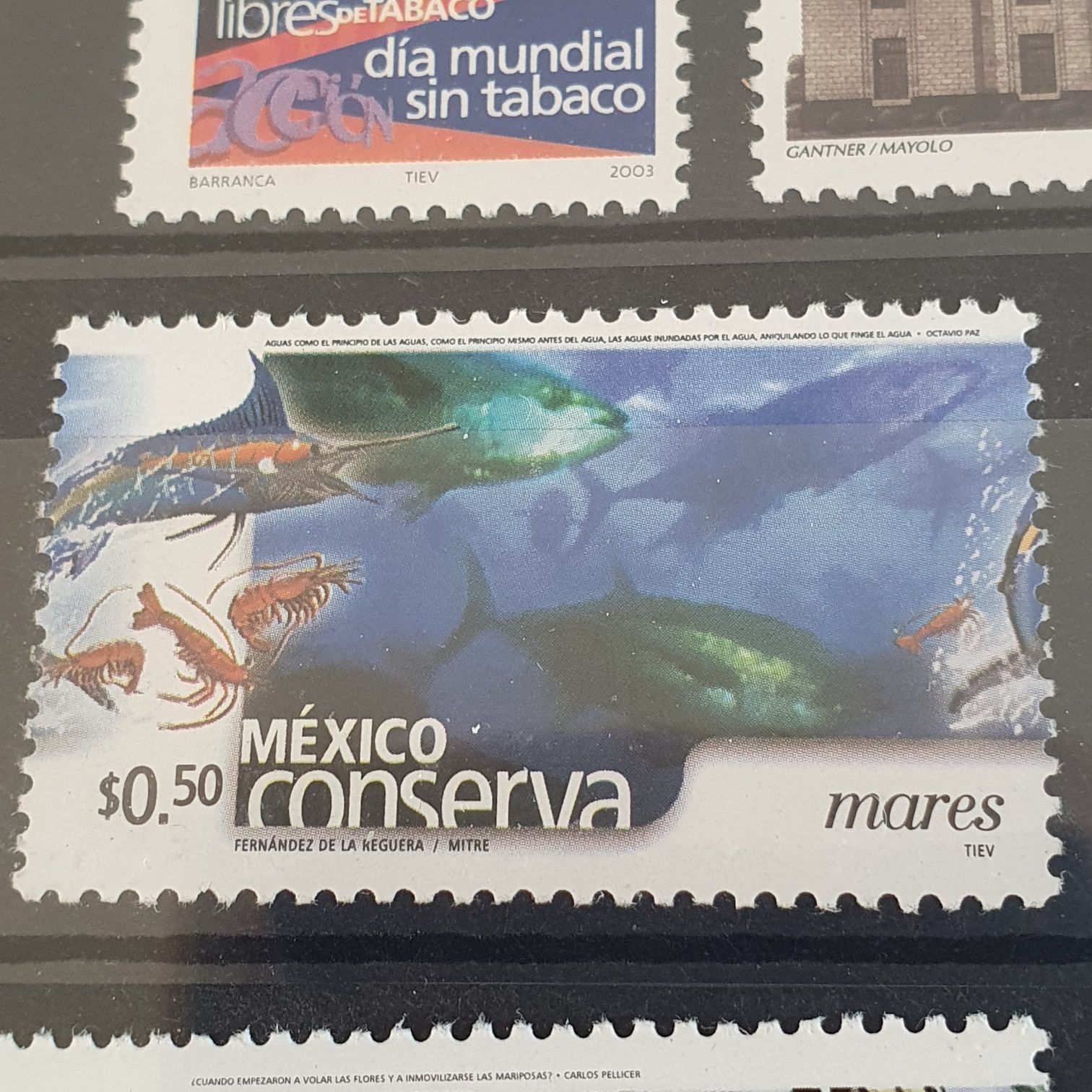 México Conserva Mares  stamp collectible - Main Image 2