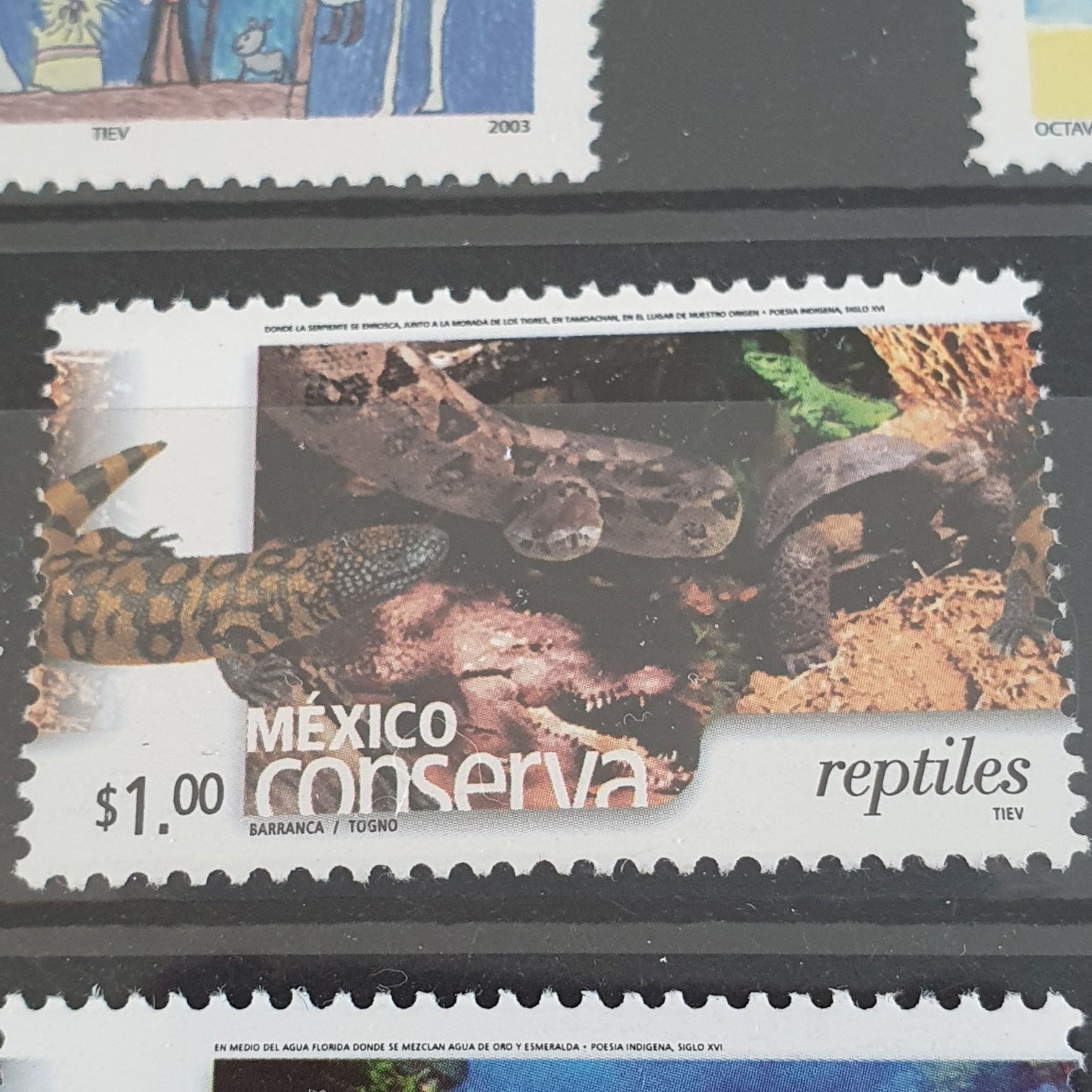 México Conserva Reptiles  stamp collectible - Main Image 2