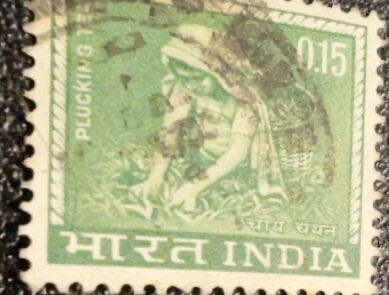 Tea Plucking  stamp collectible - Main Image 2