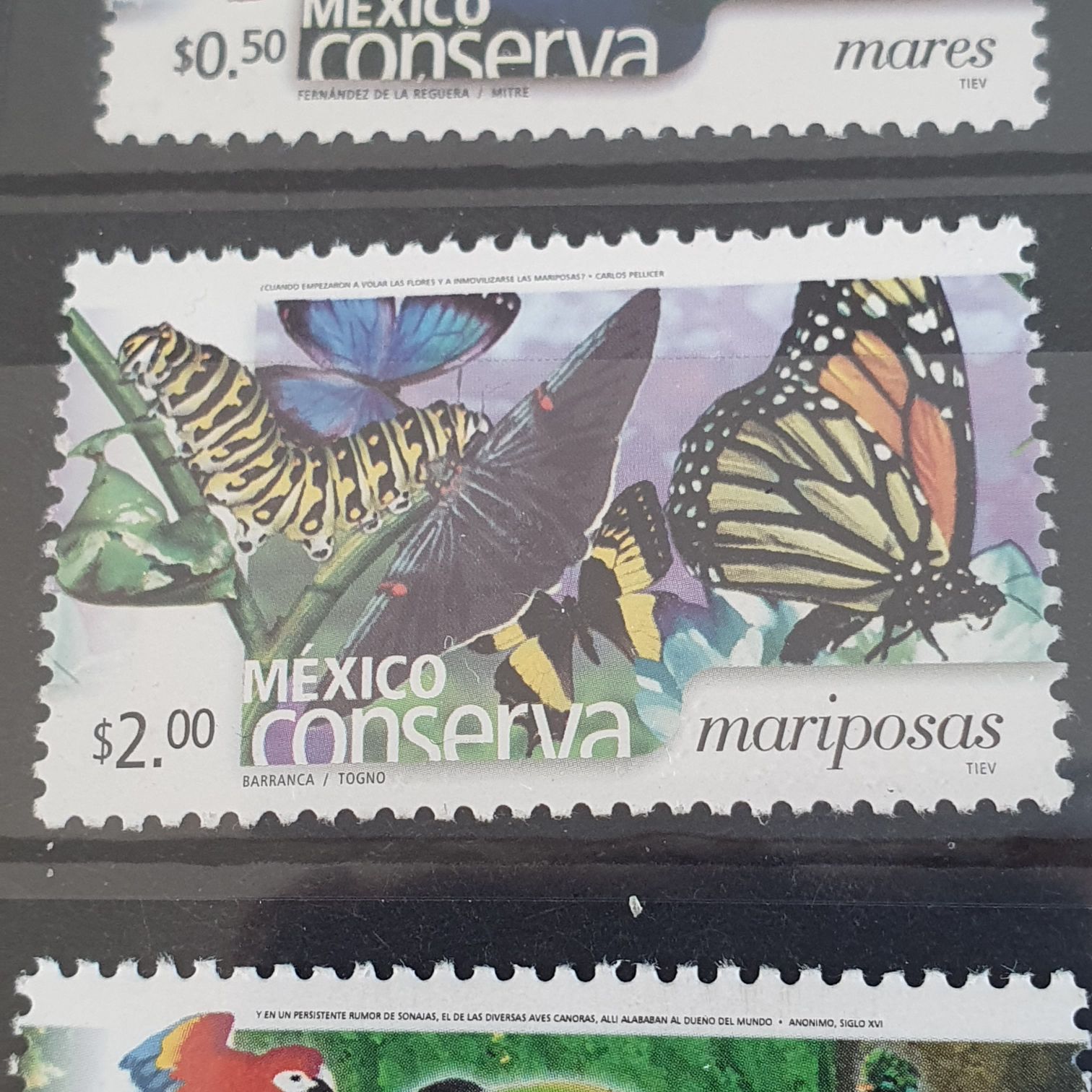 México Conserva Mariposas  stamp collectible - Main Image 2