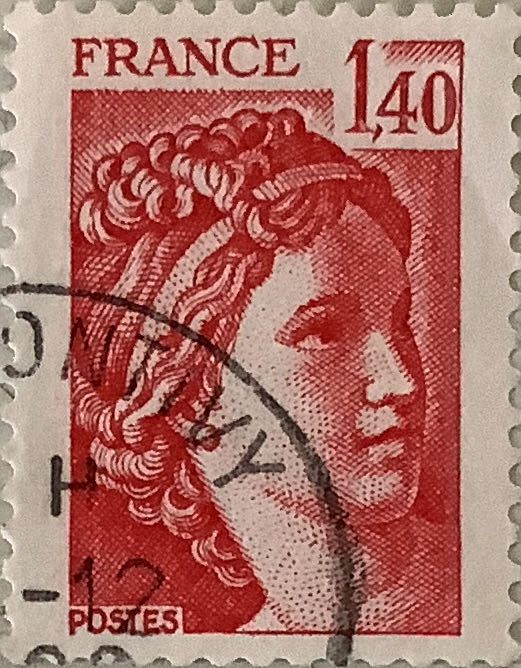 Giotto Spacecraft Approaching Comet Stamp