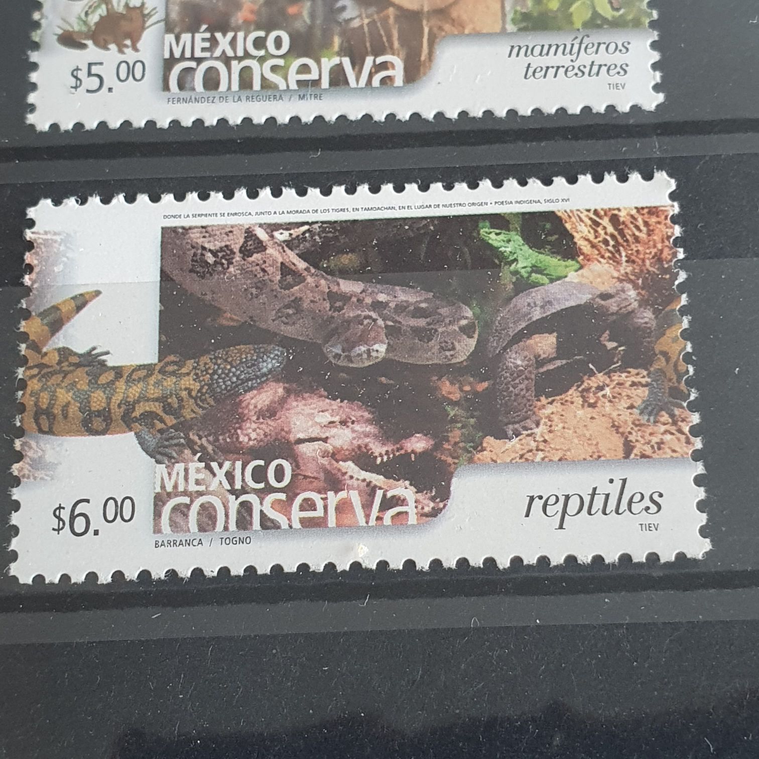 México Conserva Reptiles  stamp collectible - Main Image 2