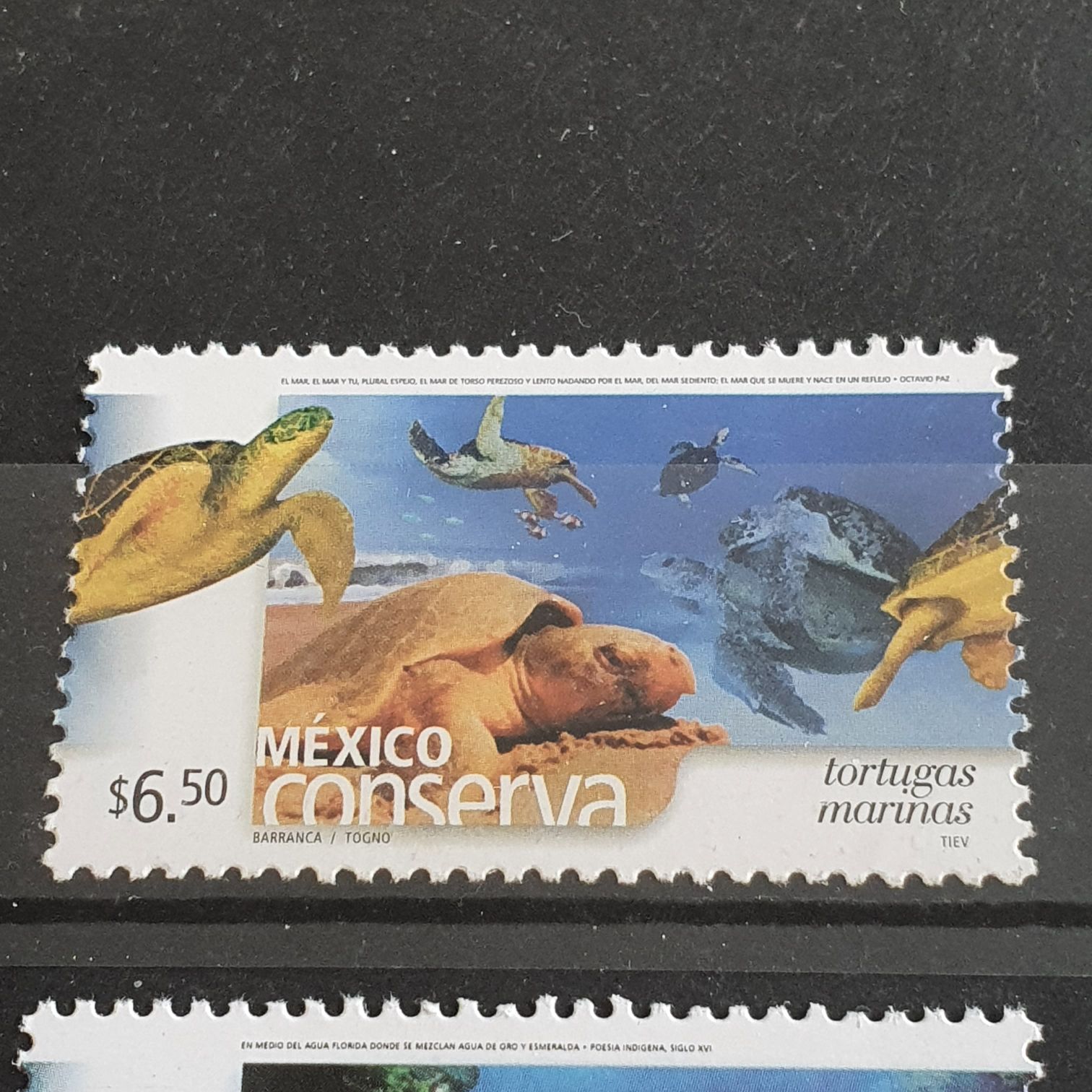México Conserva Tortugas Marinas  stamp collectible - Main Image 2