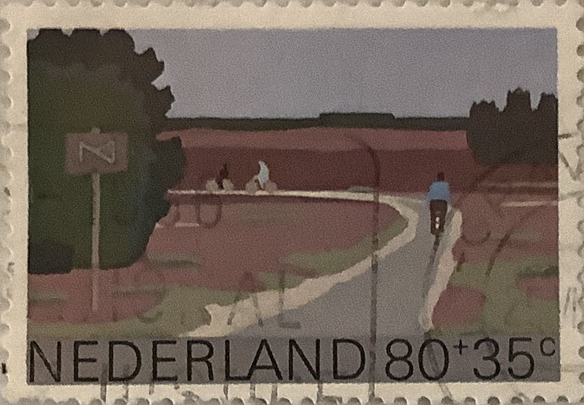Flag Over City Stamp