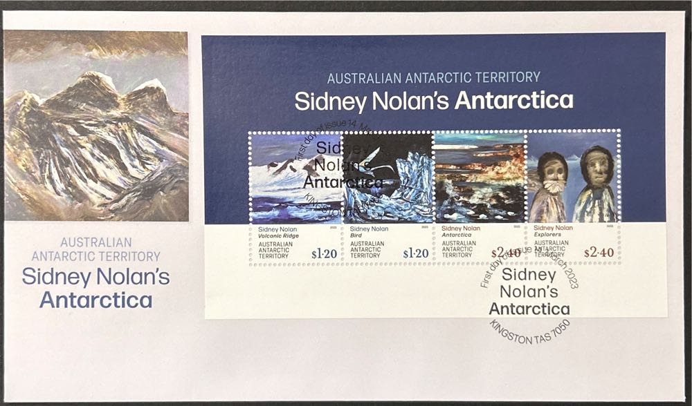 Aat Sidney Nolan’s Antarctica Fdc Kingston Tas 7050 Pmk  stamp collectible [Barcode 9349766005197] - Main Image 2