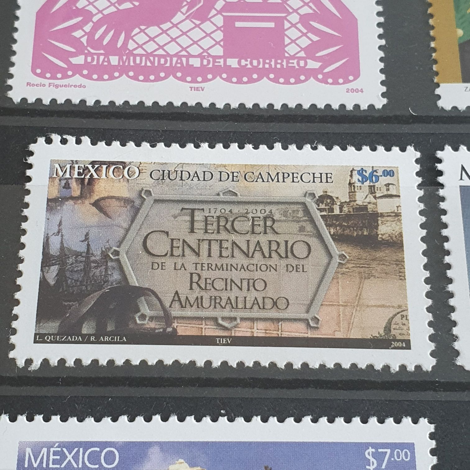 Tercer Centenario De La Terminación Del Recinto Amurallado  stamp collectible - Main Image 2