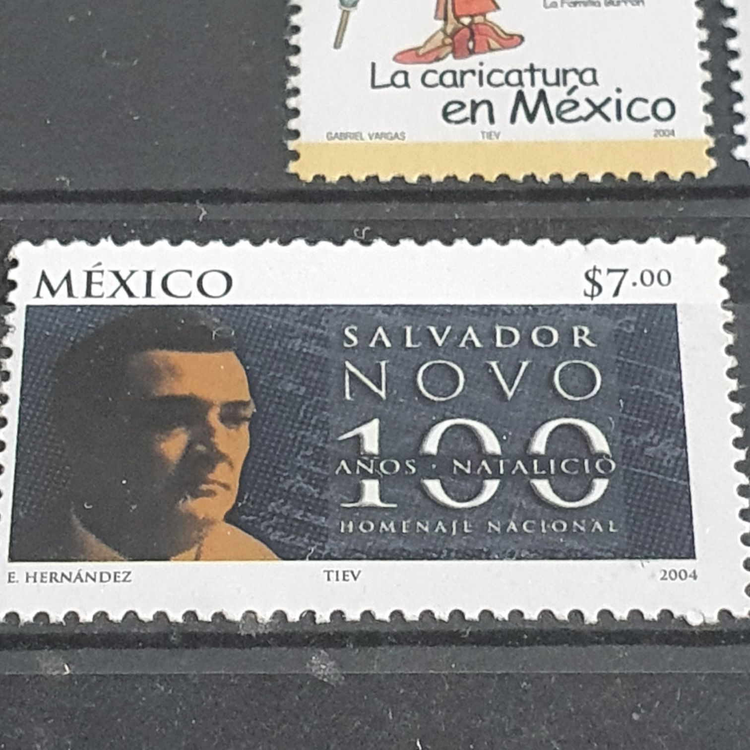 10 Años Natalicio Salvador Novo  stamp collectible - Main Image 2