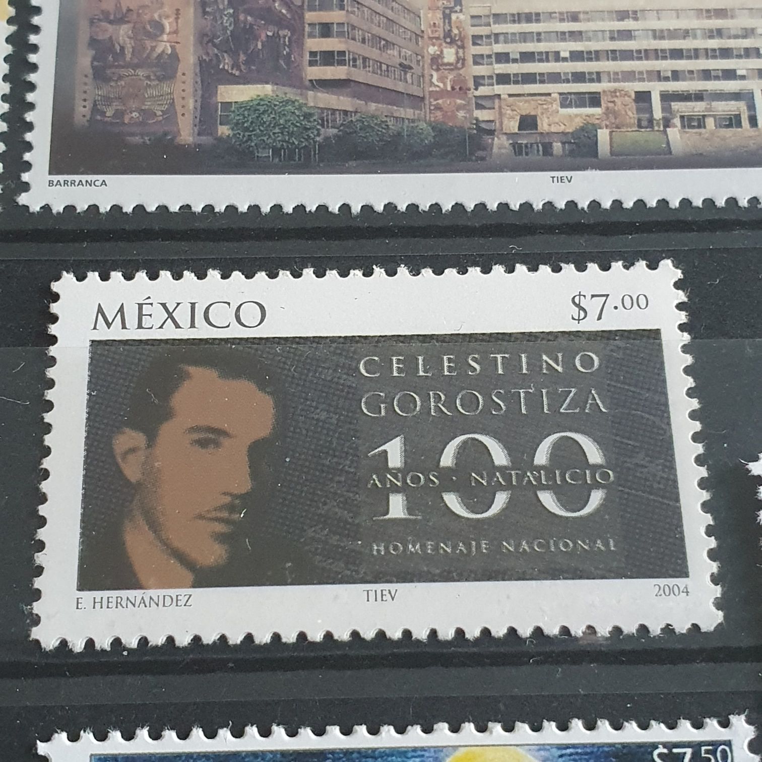 100 Años Natalicio Celestino Gorostiza  stamp collectible - Main Image 2