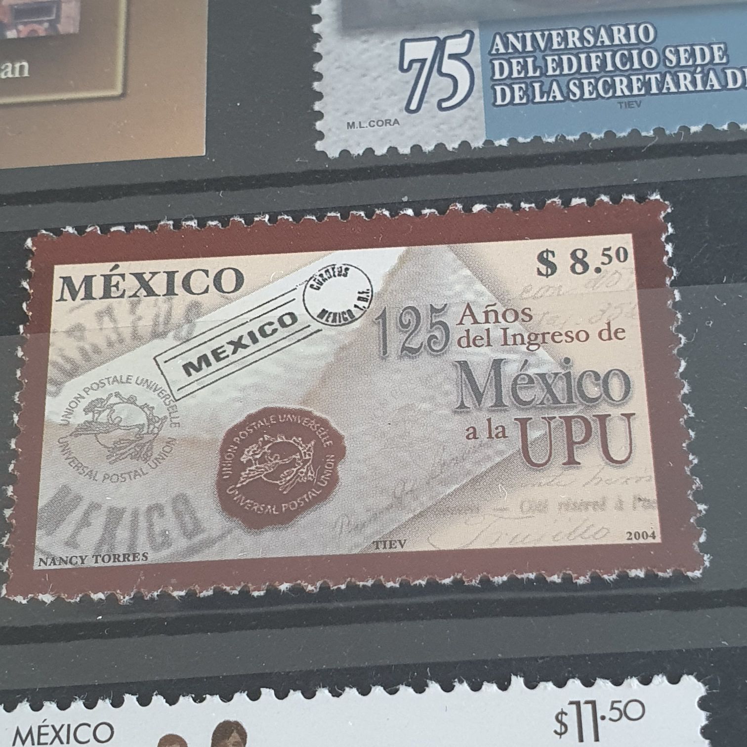 125 Años Del Ingreso De México A La UPU  stamp collectible - Main Image 2
