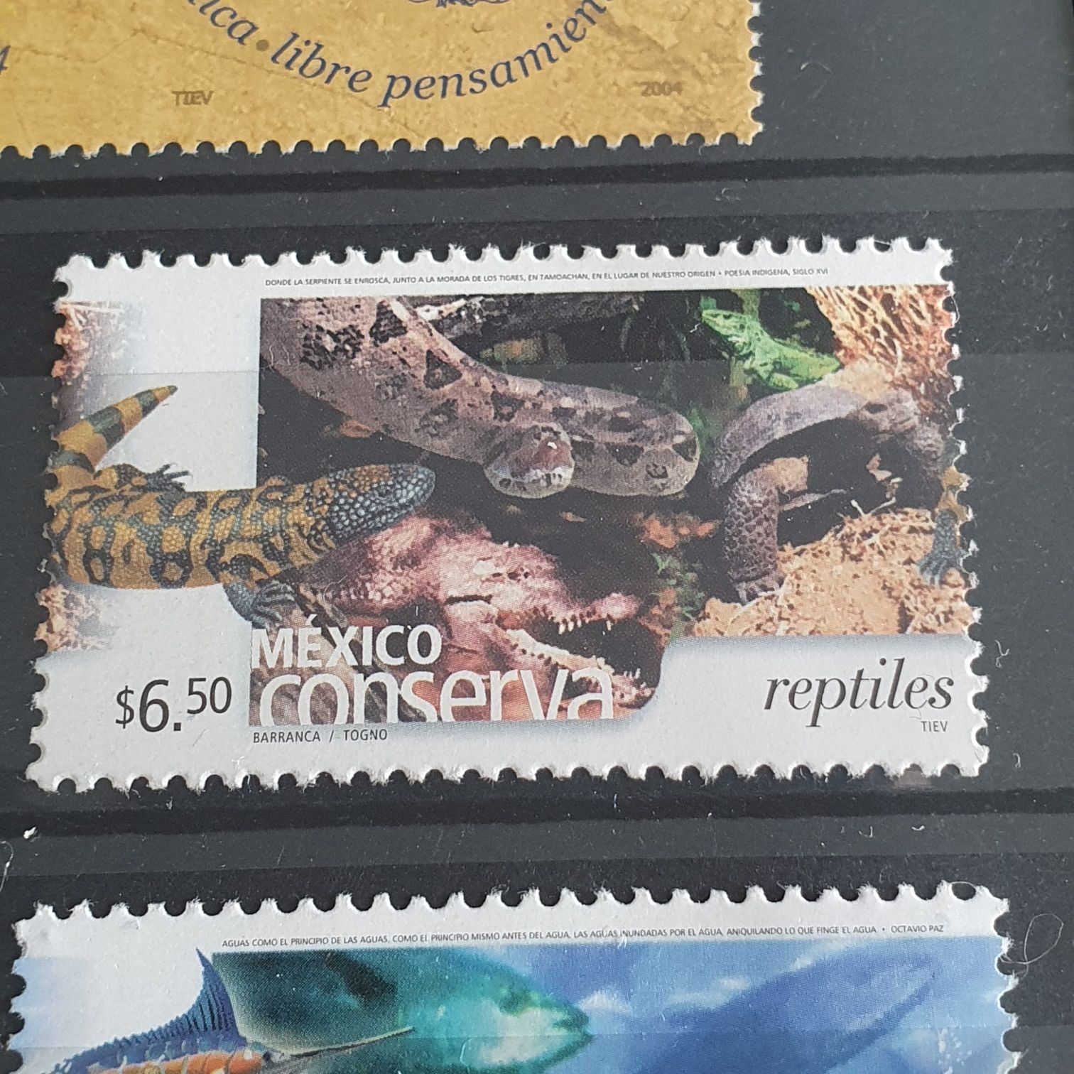 México Conserva Reptiles  stamp collectible - Main Image 2