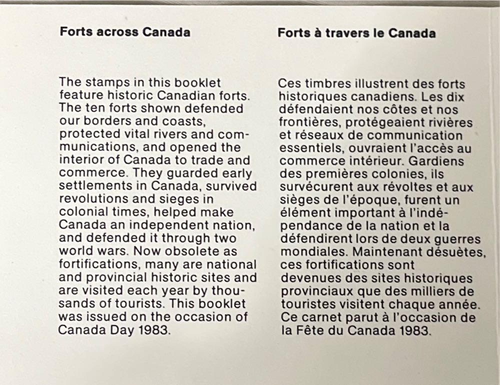 Forts Booklet  stamp collectible - Main Image 3