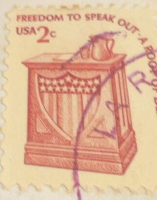 Freedom Of Speech  stamp collectible - Main Image 2