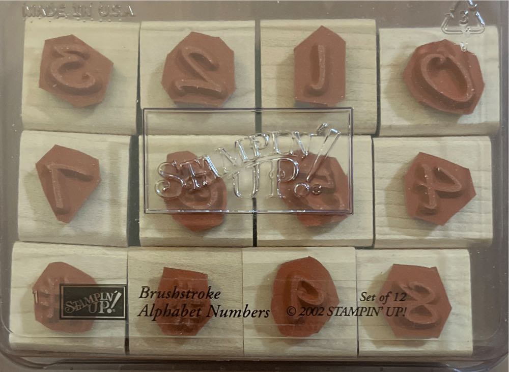 Brushstroke Alphabet Numbers  stamp collectible - Main Image 2