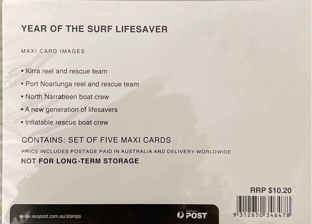 Year Of The Surf Livesaver  stamp collectible [Barcode 9312650346478] - Main Image 2