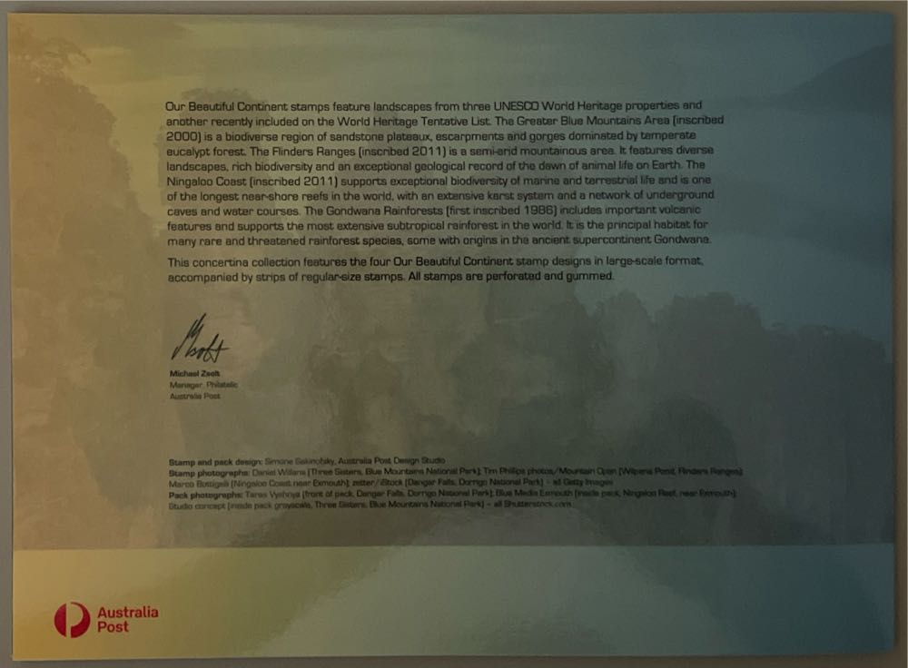 Our Beatiful Continet  stamp collectible - Main Image 2