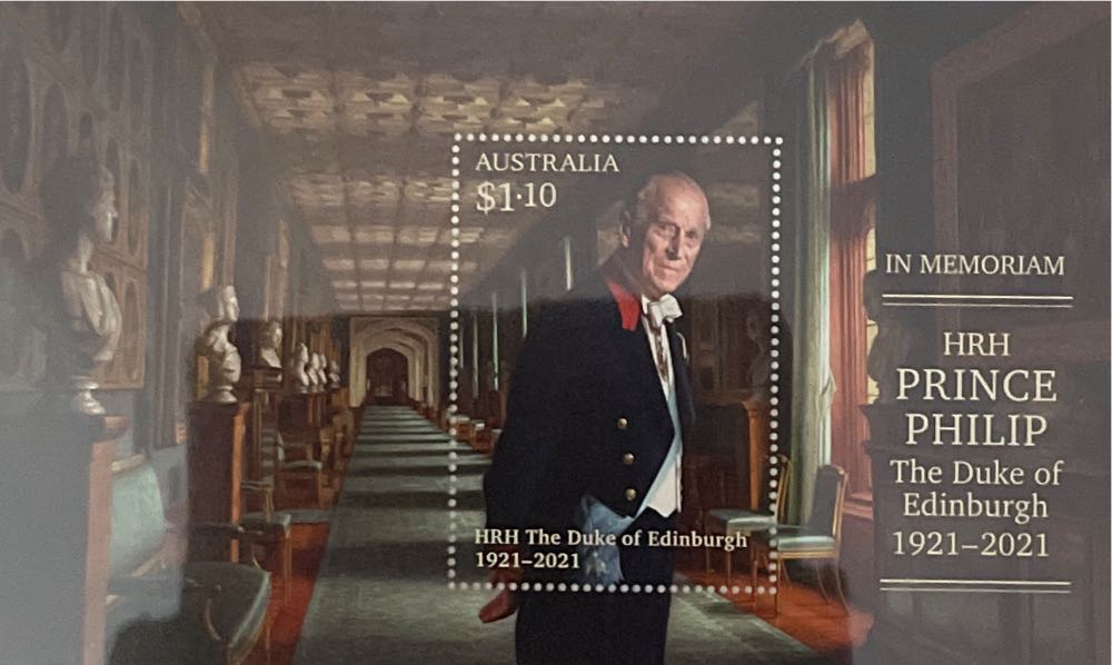 Pack Australia In Memoriam Hrh Prince Philip Sheetlet  stamp collectible [Barcode 9312650787868] - Main Image 3