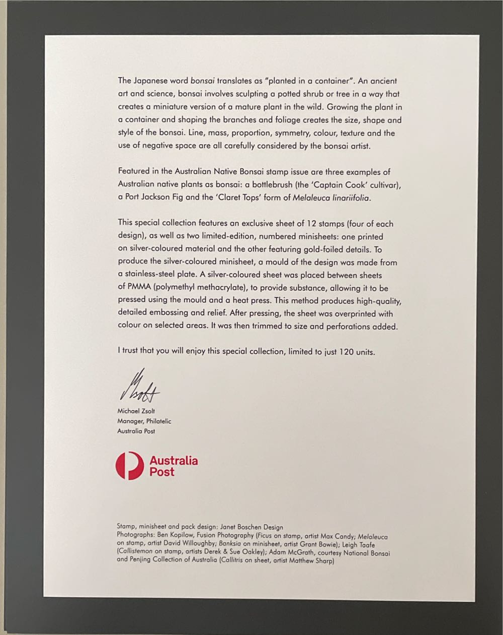 Australian Native Bonsai  stamp collectible - Main Image 2