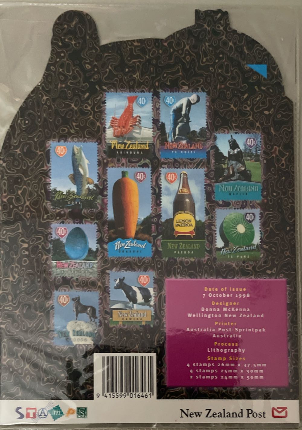 Town Icons  stamp collectible [Barcode 9415599016461] - Main Image 2