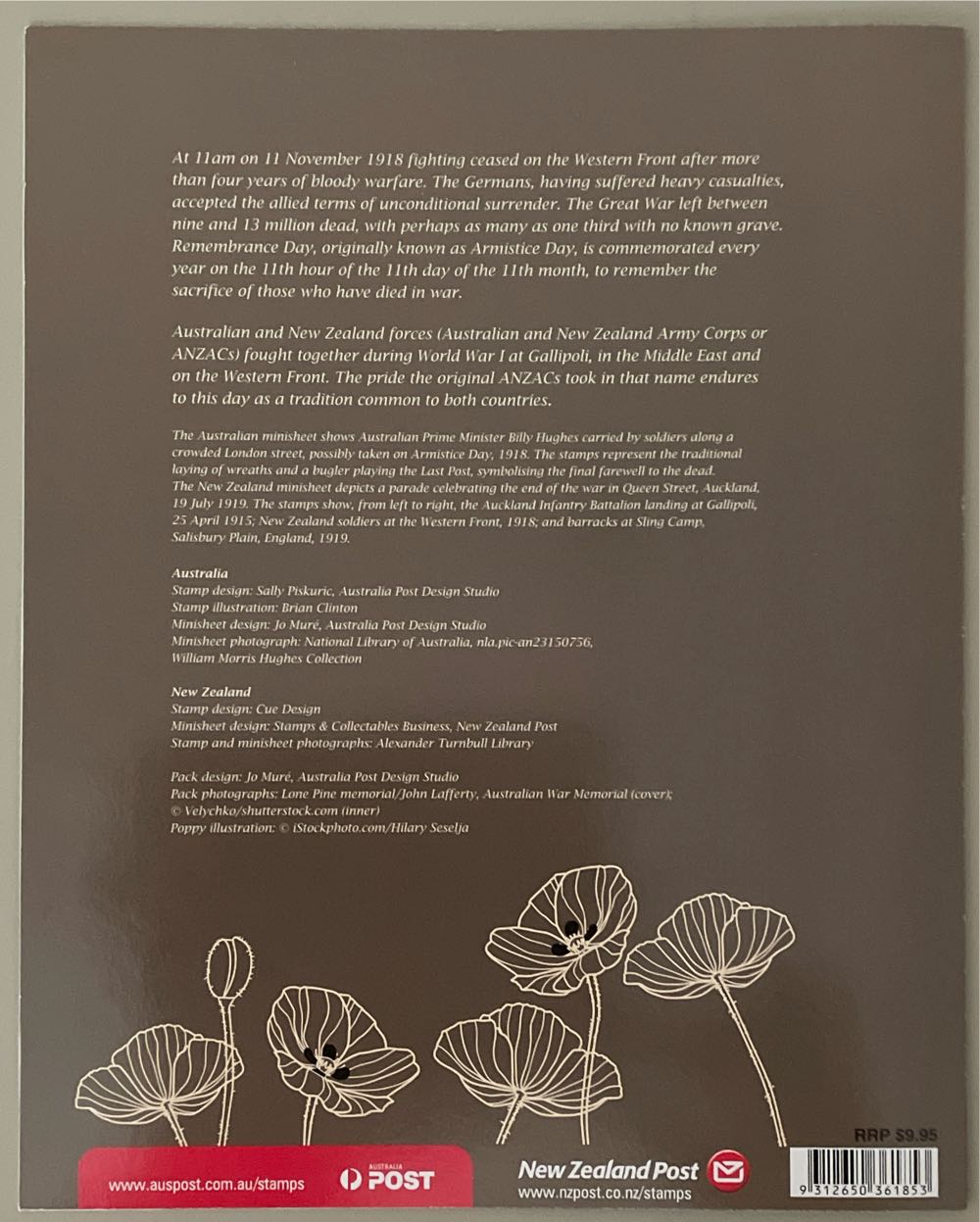 90TH Anniversary Of The End Of World War 1  stamp collectible [Barcode 9312650361853] - Main Image 2