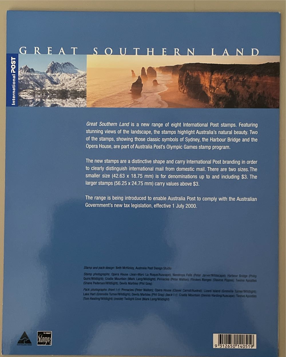 International Stamps 2000  stamp collectible [Barcode 9312650140519] - Main Image 2