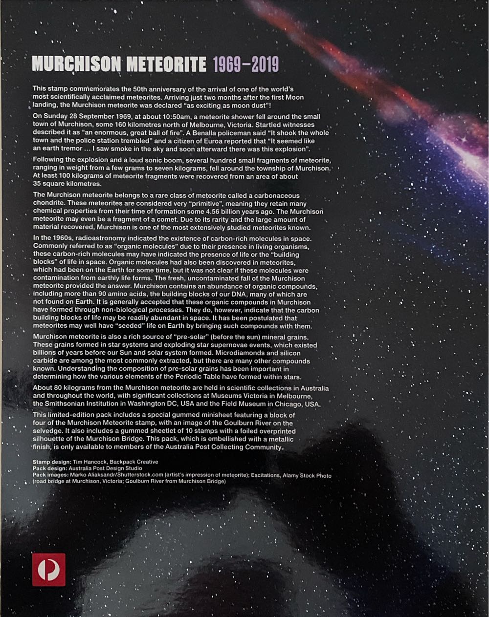 Murchison Meteorote  stamp collectible - Main Image 2