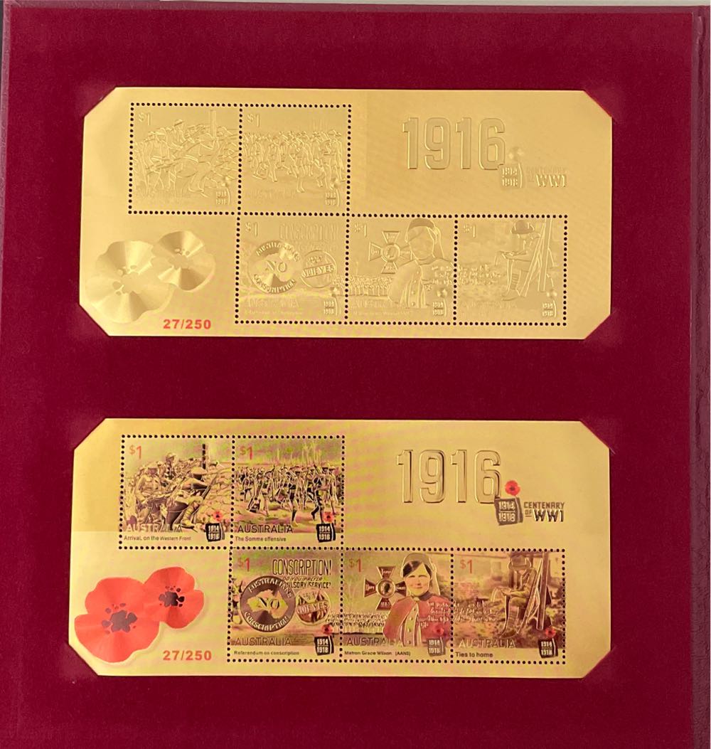 1916 Centenary Of WW1  stamp collectible - Main Image 2