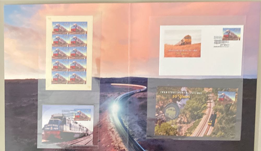 Transcontinental Railway 50 Years  stamp collectible - Main Image 3