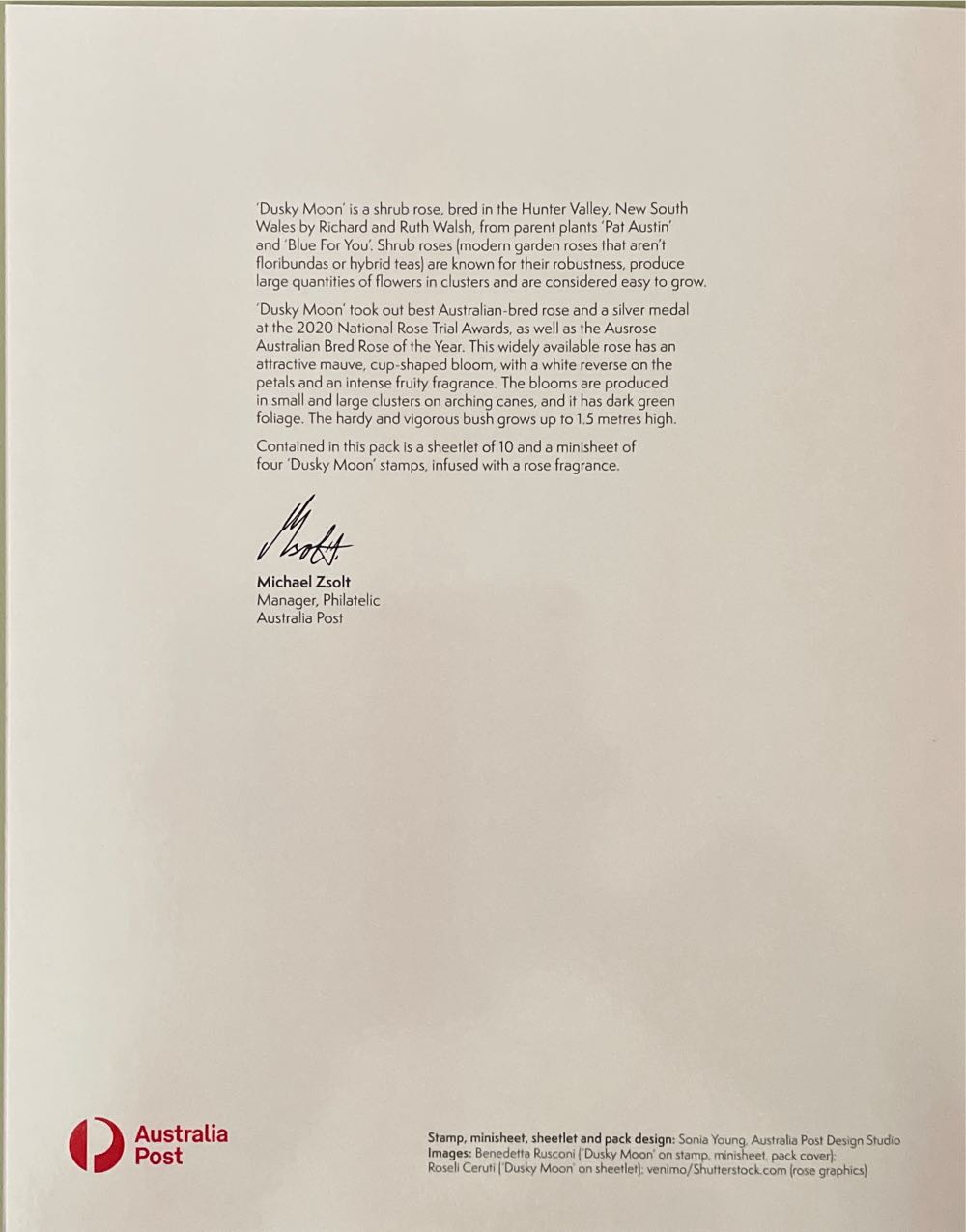 Australian - Bred Roses  stamp collectible - Main Image 2