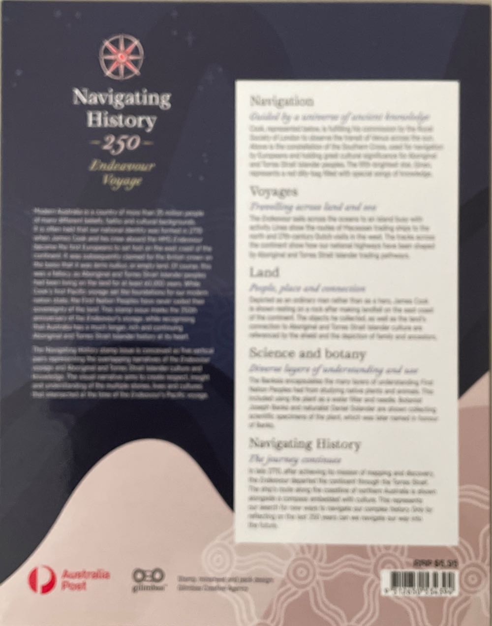 Navigating History 250  stamp collectible [Barcode 9312650534394] - Main Image 2