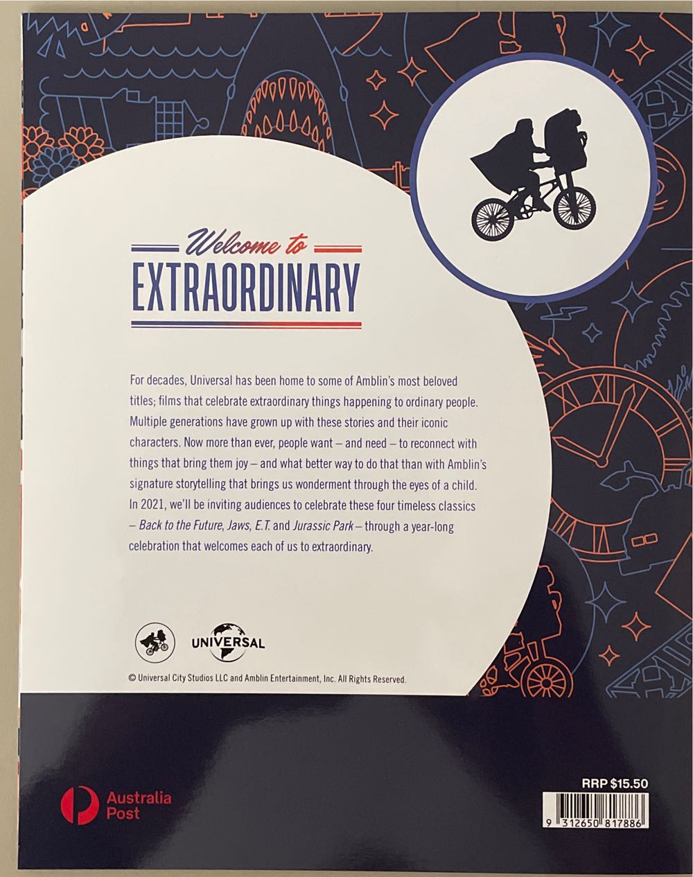 Pack Australia Welcome To Extraordinary Self Adhesive S  stamp collectible [Barcode 9312650817886] - Main Image 2