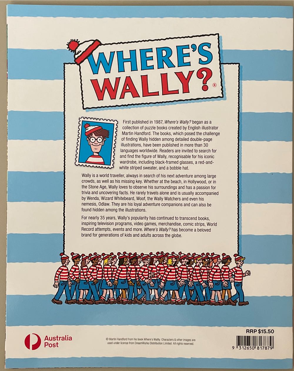 Pack Australia Where’s Wally? Self Adhesive S  stamp collectible [Barcode 9312650817879] - Main Image 2