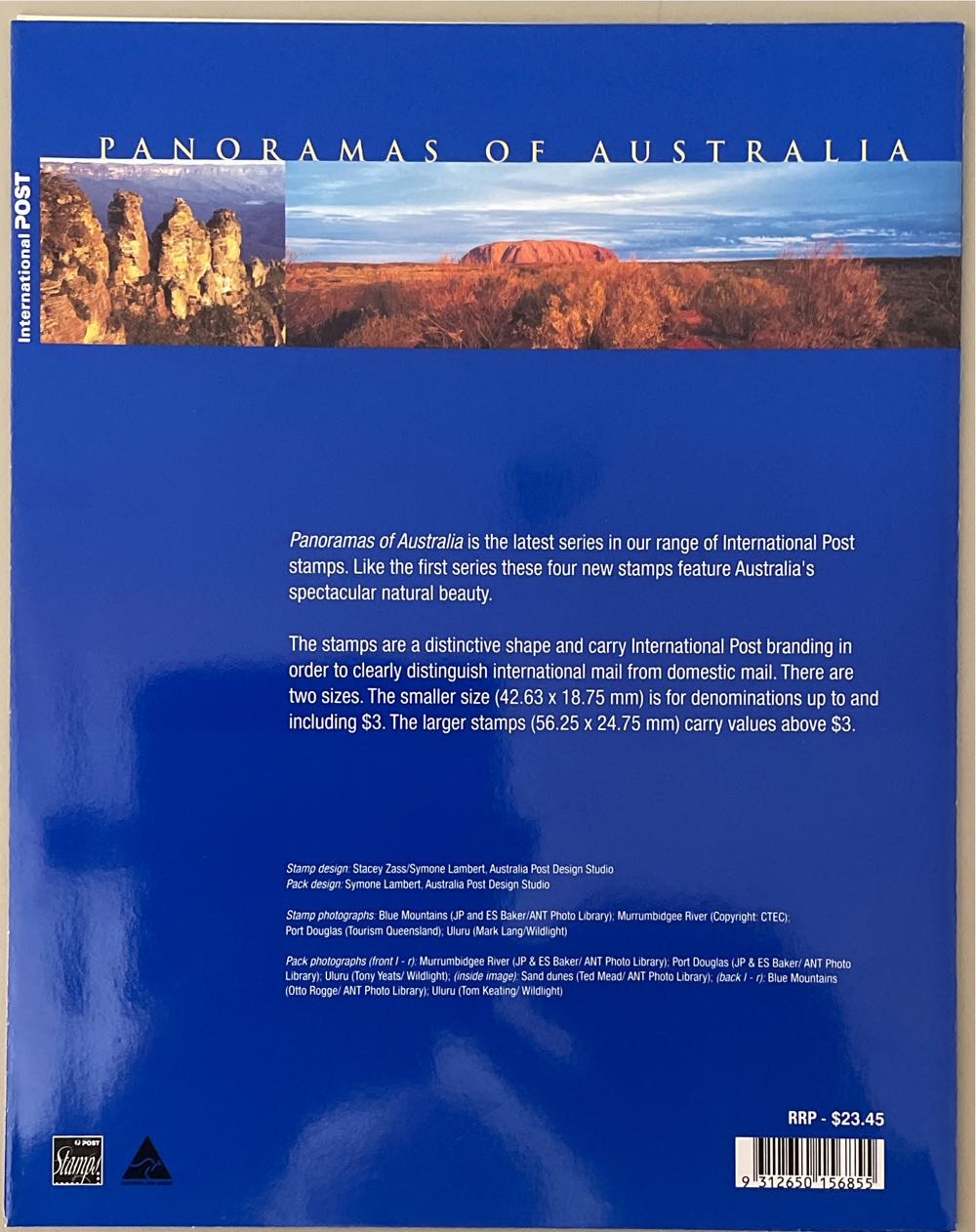 Pack Australia Panoramas Of Australia International Post S  stamp collectible [Barcode 9312650156855] - Main Image 2