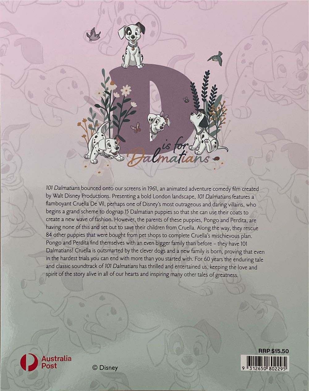 Stamp Pack Australia 101 Dalmatians Self Adhesive Stamps  stamp collectible [Barcode 9312650802295] - Main Image 2