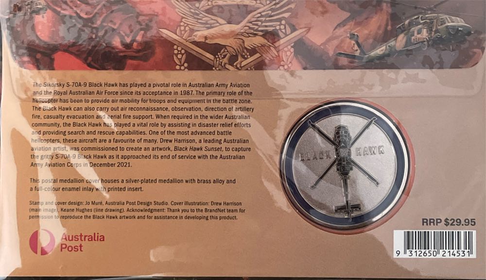 PNC Black Hawk Medallion  stamp collectible [Barcode 9312650214531] - Main Image 2