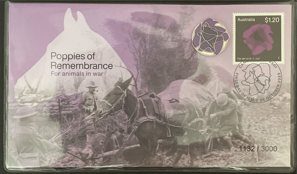 Poppies Of Remembrance For Service & Sacrifice Prestige Fdc  stamp collectible [Barcode 9349766017671] - Main Image 3