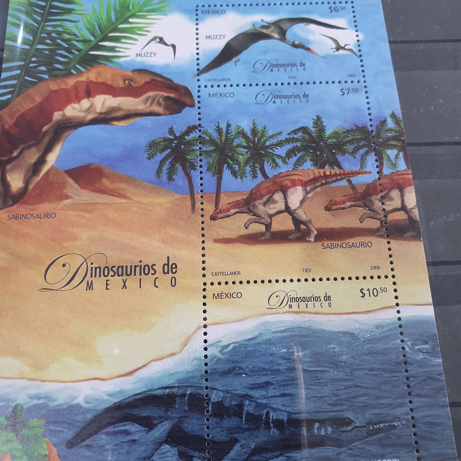 Dinosaurios De México  stamp collectible - Main Image 2