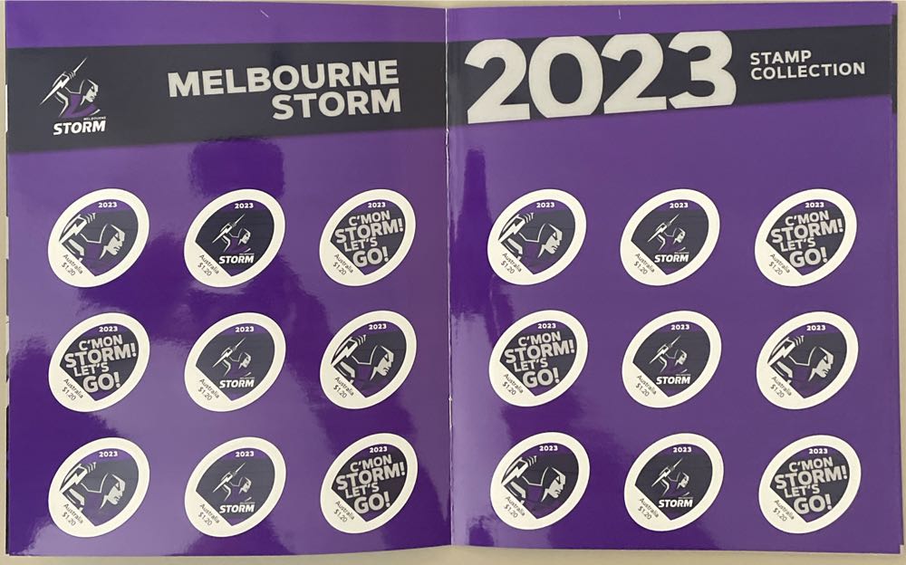 Melbourne Storm 2023  stamp collectible [Barcode 9349766004848] - Main Image 3