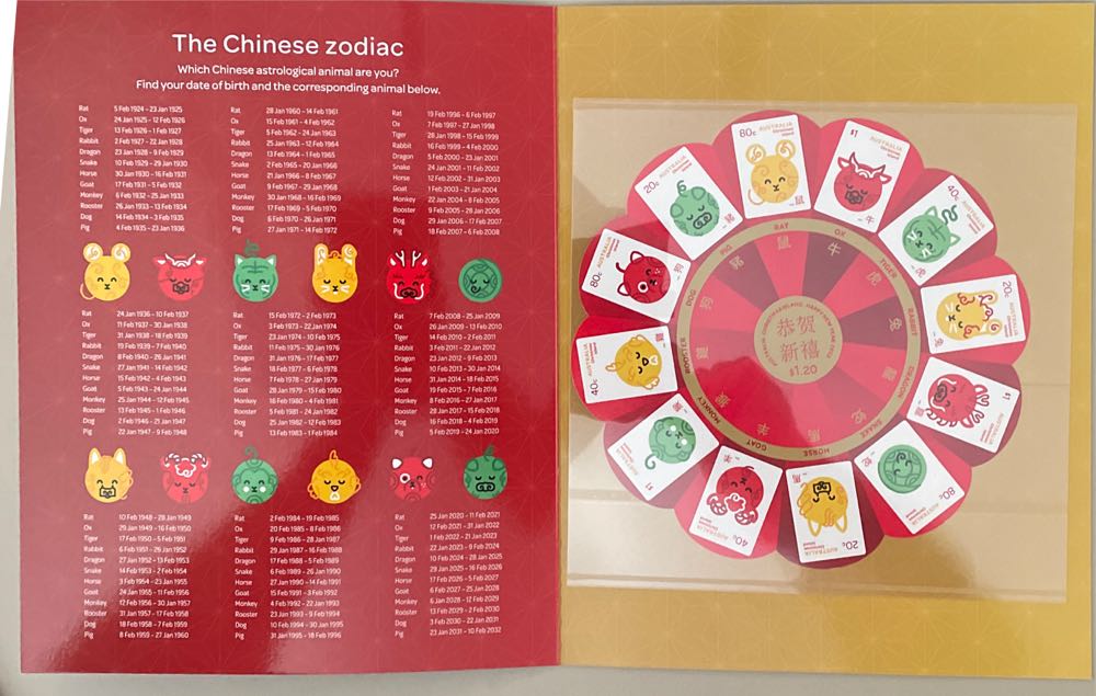 Lunar Calendar Sheetlet  stamp collectible [Barcode 9349766002981] - Main Image 3