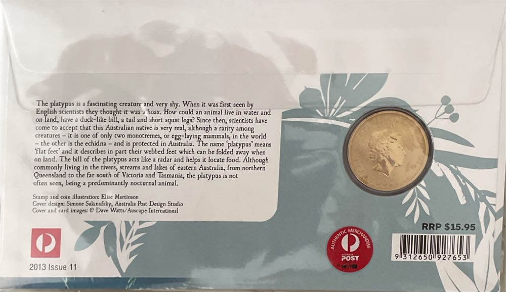 Pnc Australia Australian Bush Babies Platypus Perth Mint $1 Coin  stamp collectible [Barcode 9312650927653] - Main Image 2
