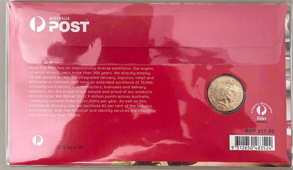Australia Post Alphabet Letter Ram $1 Coin Pnc Alphabet  stamp collectible [Barcode 9312650483524] - Main Image 2