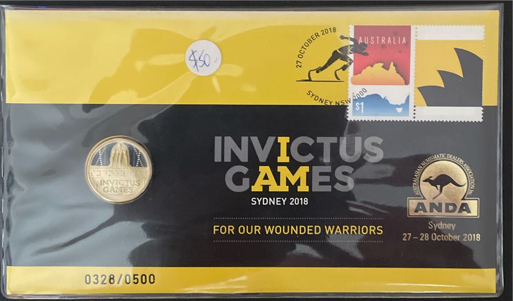 Pnc Australia Invictus Games Sydney Ram $1 Commemorative Coin Coloured With  stamp collectible [Barcode 9312650153533] - Main Image 3