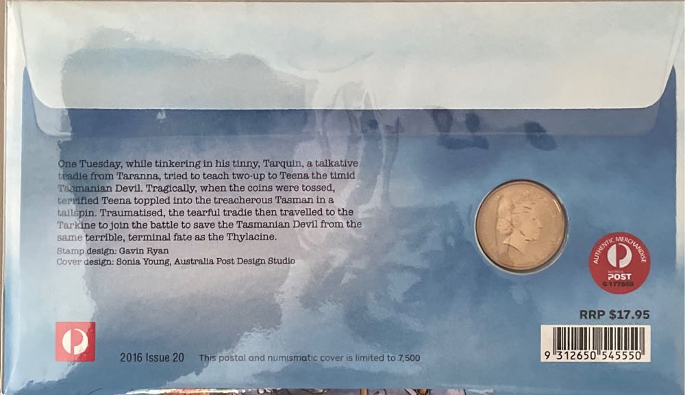 Alphabet Pnc Australia $1 Alphabet Letter Fair Dinkum Aussie Alphabet Ram $1 Coin Unc  stamp collectible [Barcode 9312650545550] - Main Image 2