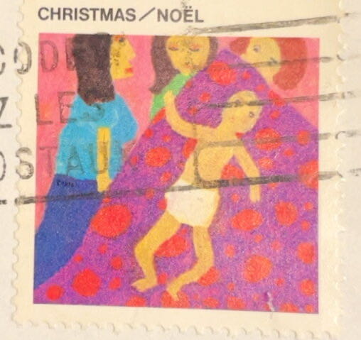 Christmas Pop Art  stamp collectible - Main Image 2