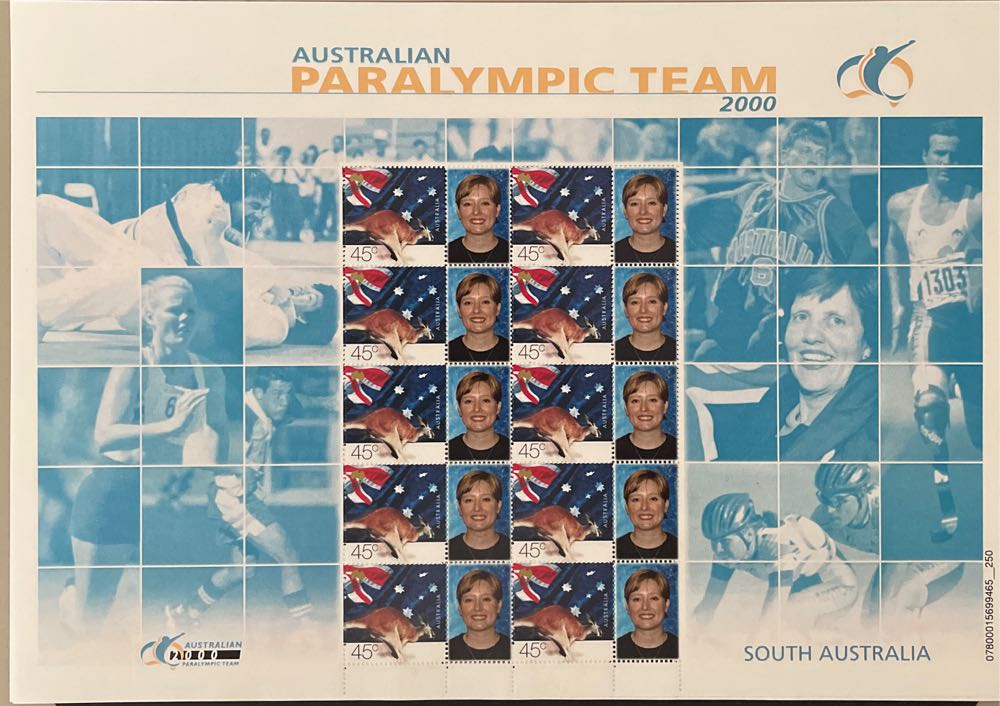 Australian Paralympic Team 2000  stamp collectible [Barcode 07800015699465] - Main Image 2