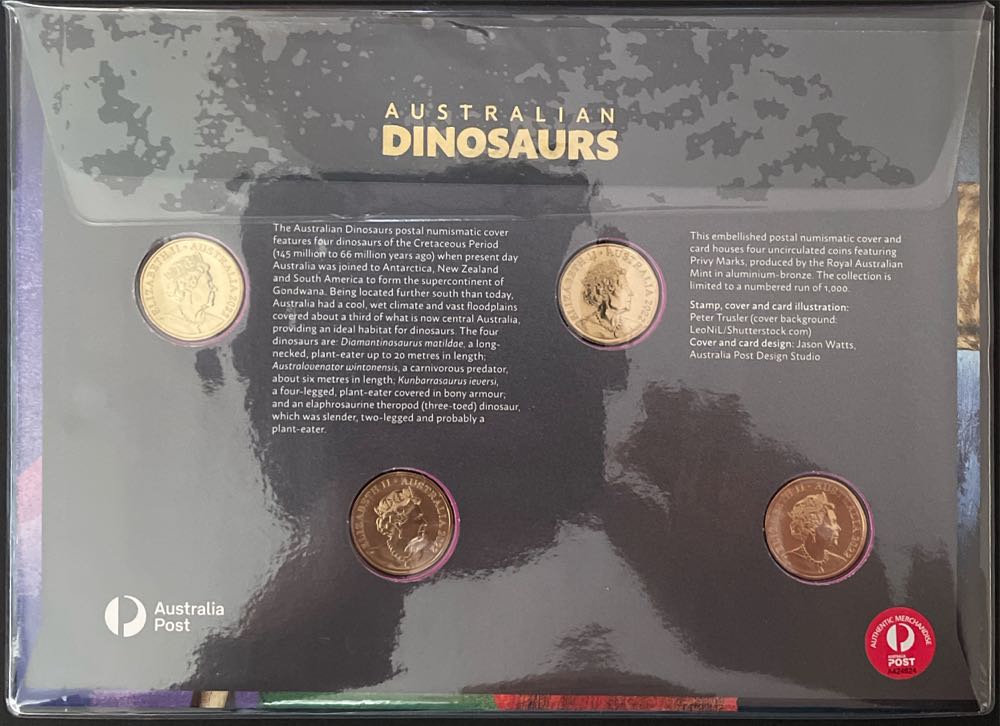 Australian Dinosaurs  stamp collectible - Main Image 2