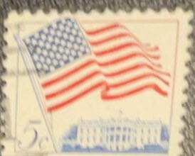 Flag Over White House  stamp collectible - Main Image 3