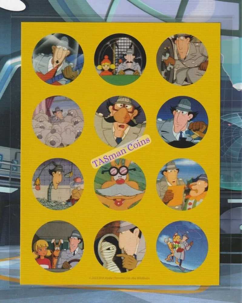 Inspector Gadget Stickers & Adhesive Stamp Sheet  stamp collectible [Barcode 9349766004305] - Main Image 2
