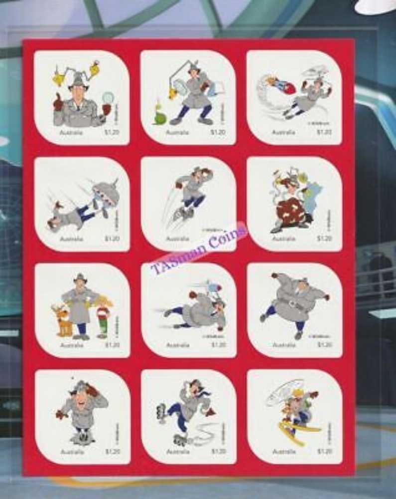 Inspector Gadget Stickers & Adhesive Stamp Sheet  stamp collectible [Barcode 9349766004305] - Main Image 3