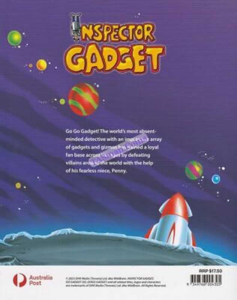 Inspector Gadget Stickers & Adhesive Stamp Sheet  stamp collectible [Barcode 9349766004305] - Main Image 4